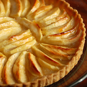 Caramelized Pear and Pastry Cream Tart