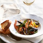 mussels and prawns
