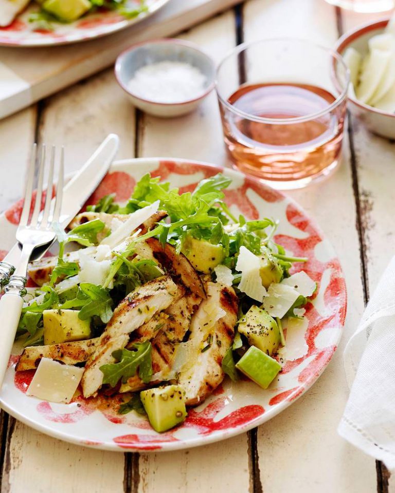 Grilled Chicken and Avocado Salad with Lemon Vinaigrette Discover