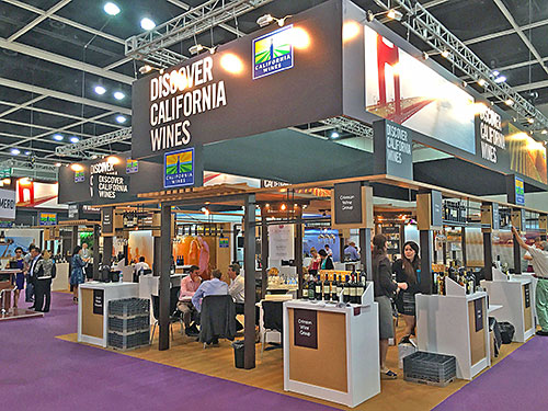 The California Wine Export Program exhibited at Vinexpo Hong Kong, the hub of the growing Asia-Pacific market.