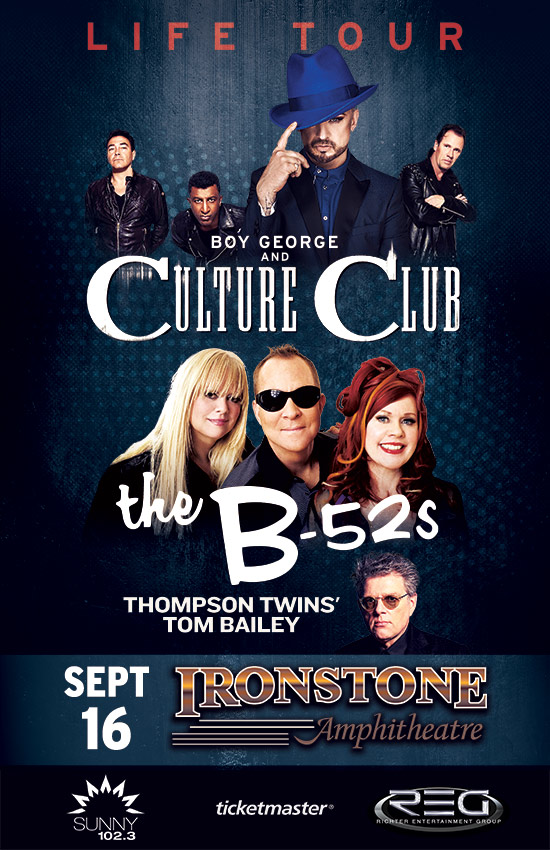 Boy George and Culture Club, The B 52’s, and Tom Bailey