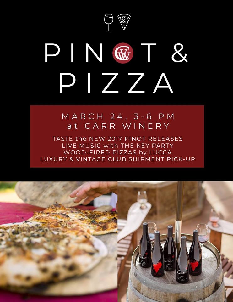 Pinot & Pizza Party at Carr Winery