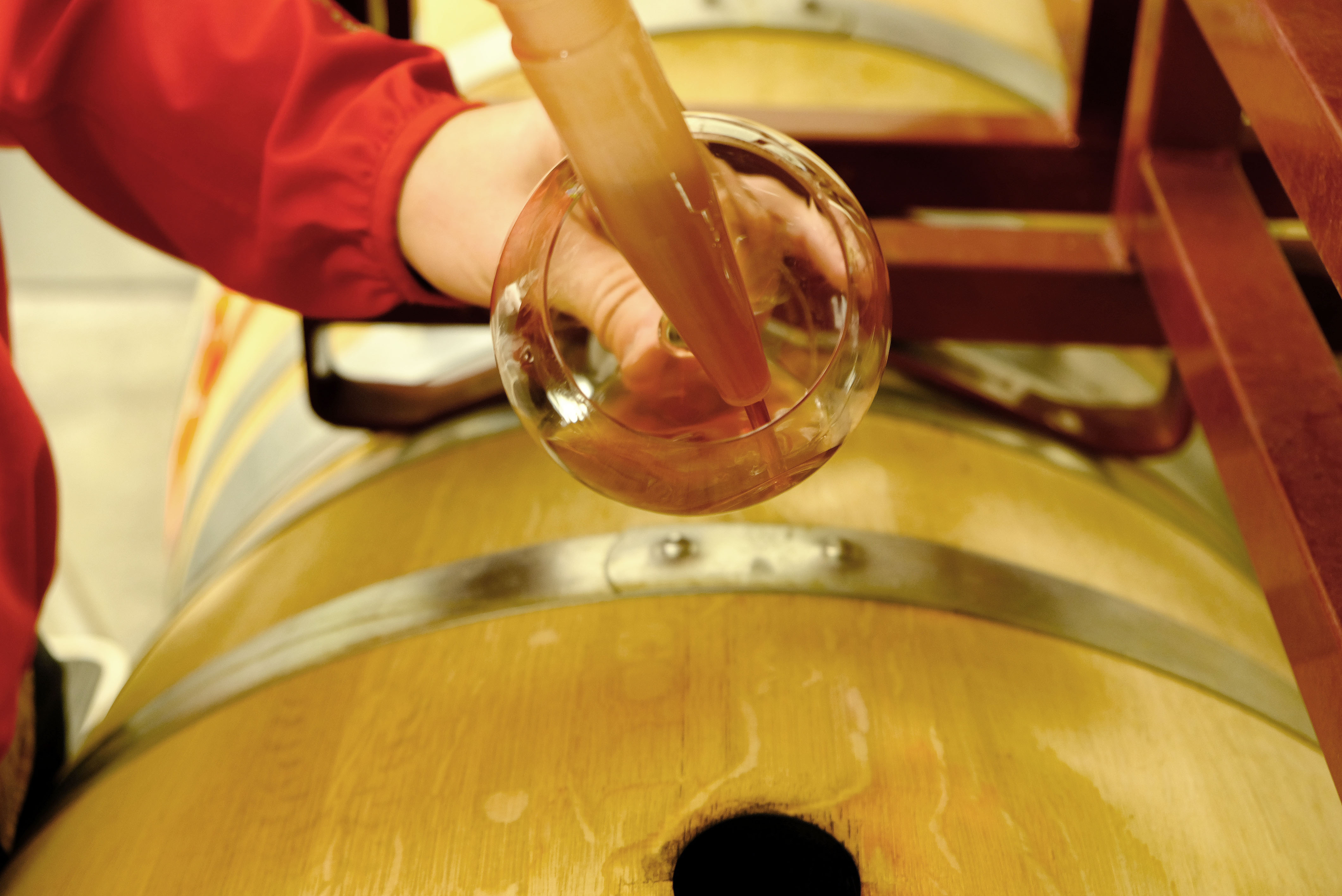 Tasting from the barrel