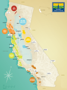 Map of California Wine Regions