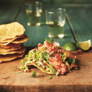 crab avocado tostada