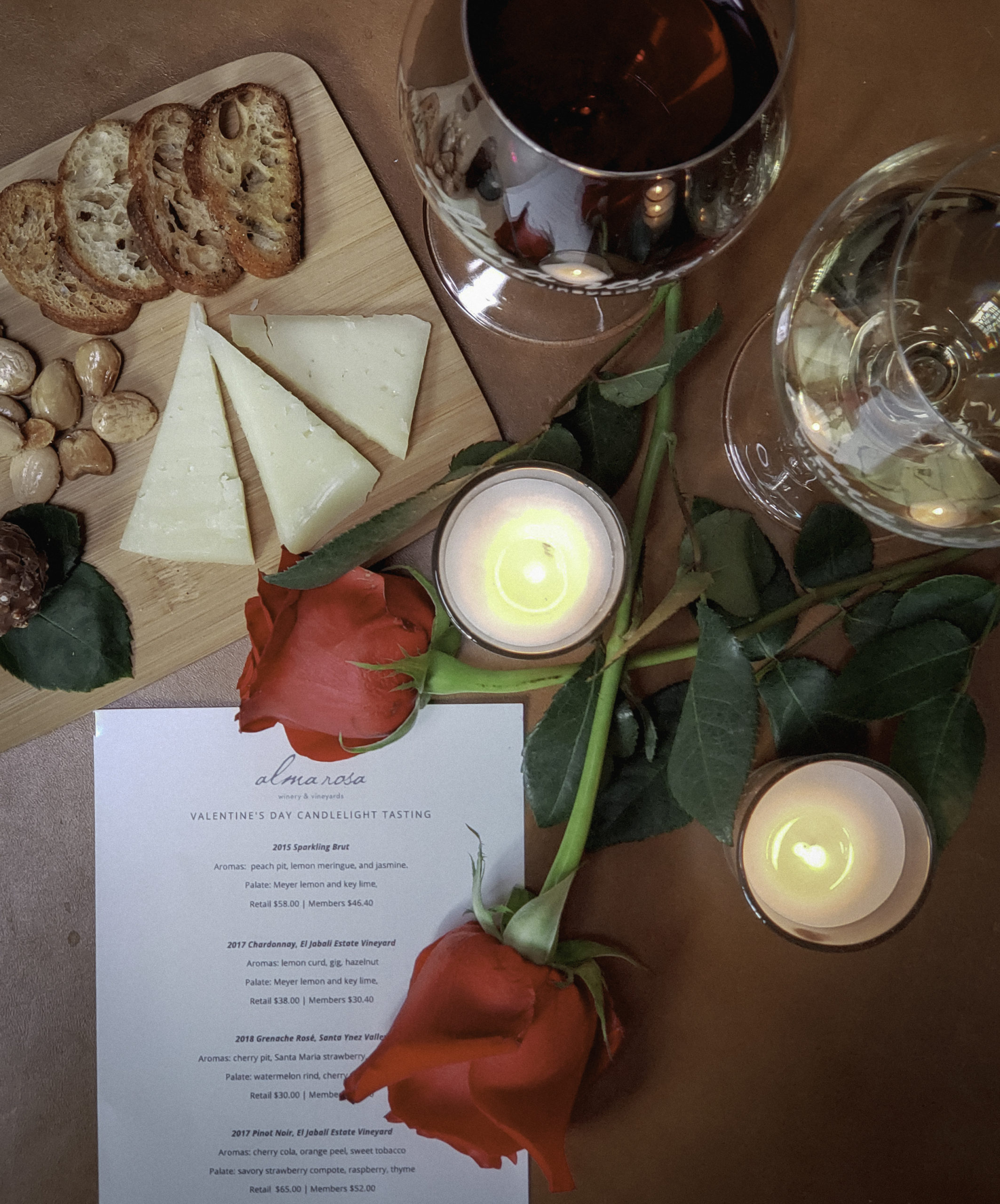 Valentine’s Candlelight Tasting at Alma Rosa Winery