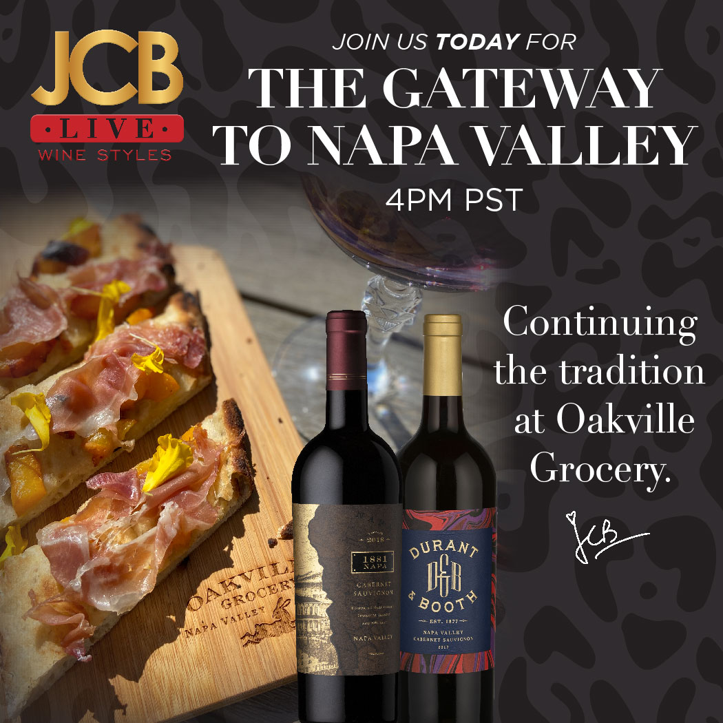 JCB LIVE Wine Styles: The Gateway to Napa Valley.