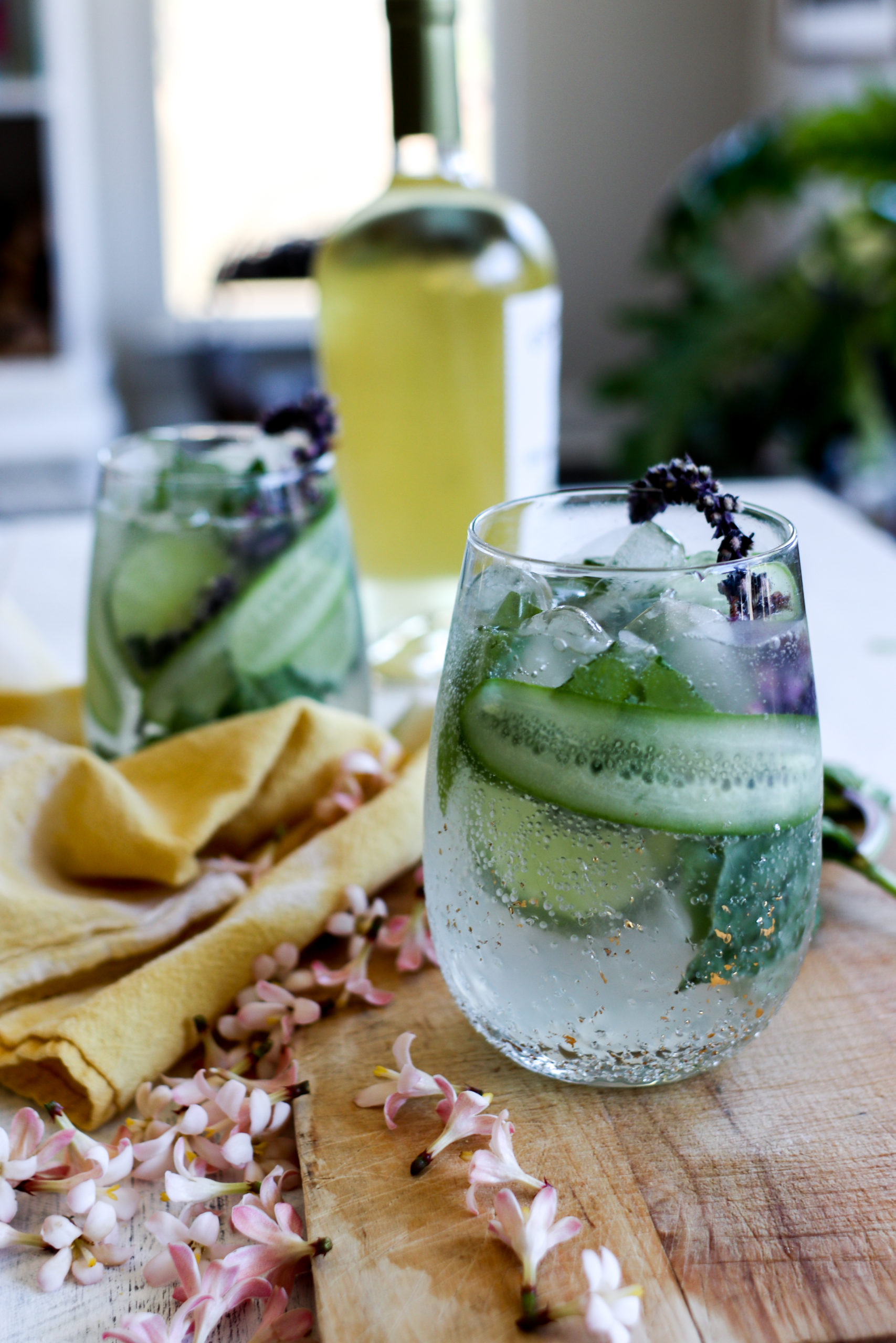 Spring Wine Cocktails Cucumber Spritzer
