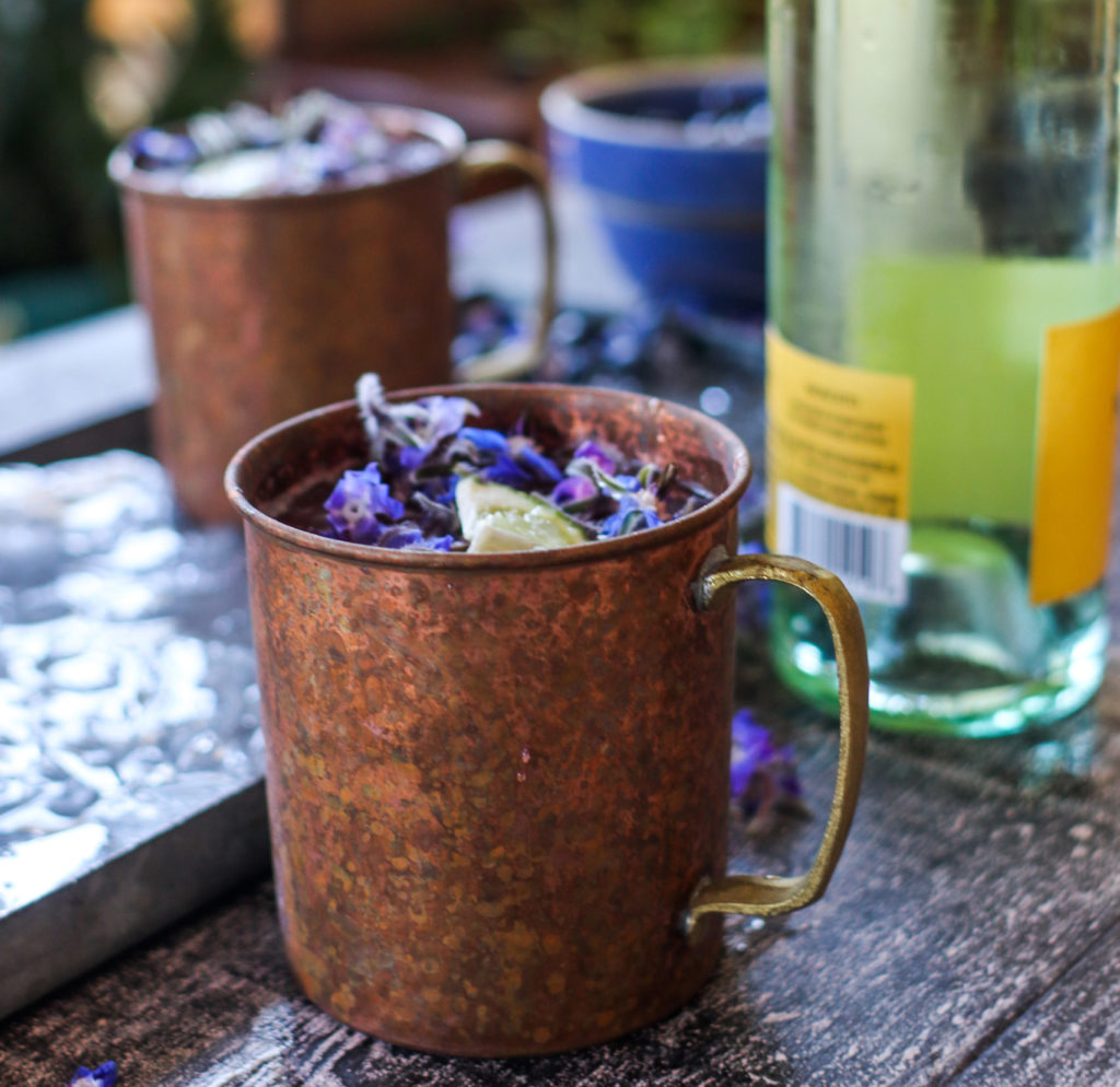 Spring Wine Cocktail Fresh Berry Moscato Mule