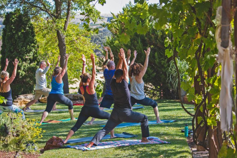 summer wine country yoga