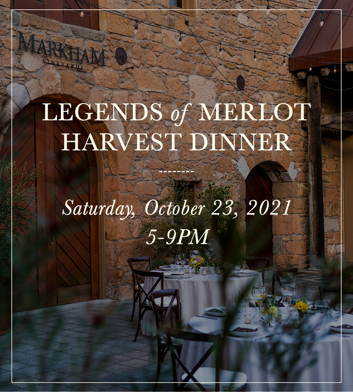 Legends of Merlot Harvest Dinner