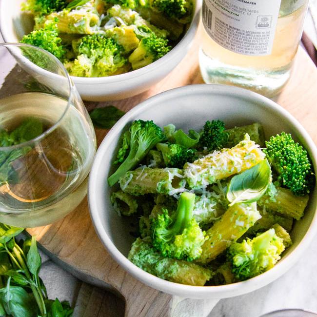 Broccoli Pesto with Penne Pasta