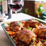 Sheet-Pan Chicken with Chickpeas, Carrots and Lemon
