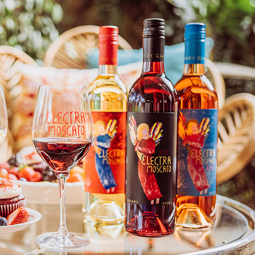 50% Off Electra Moscato 3-Pack Red, White & Rosé Bundle + a FREE T-shirt with Wine Purchase