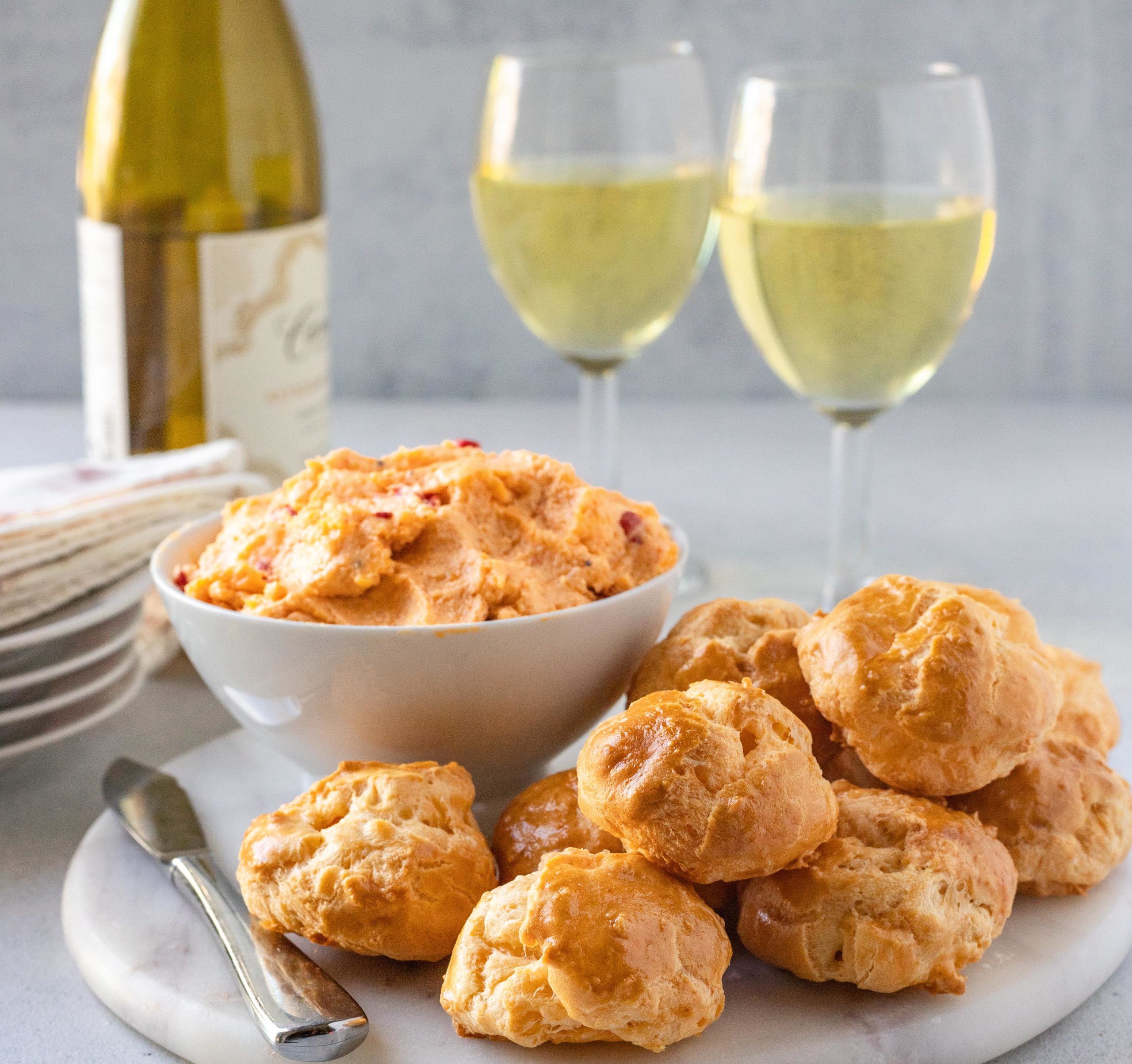 Gougères with Pimento Cheese