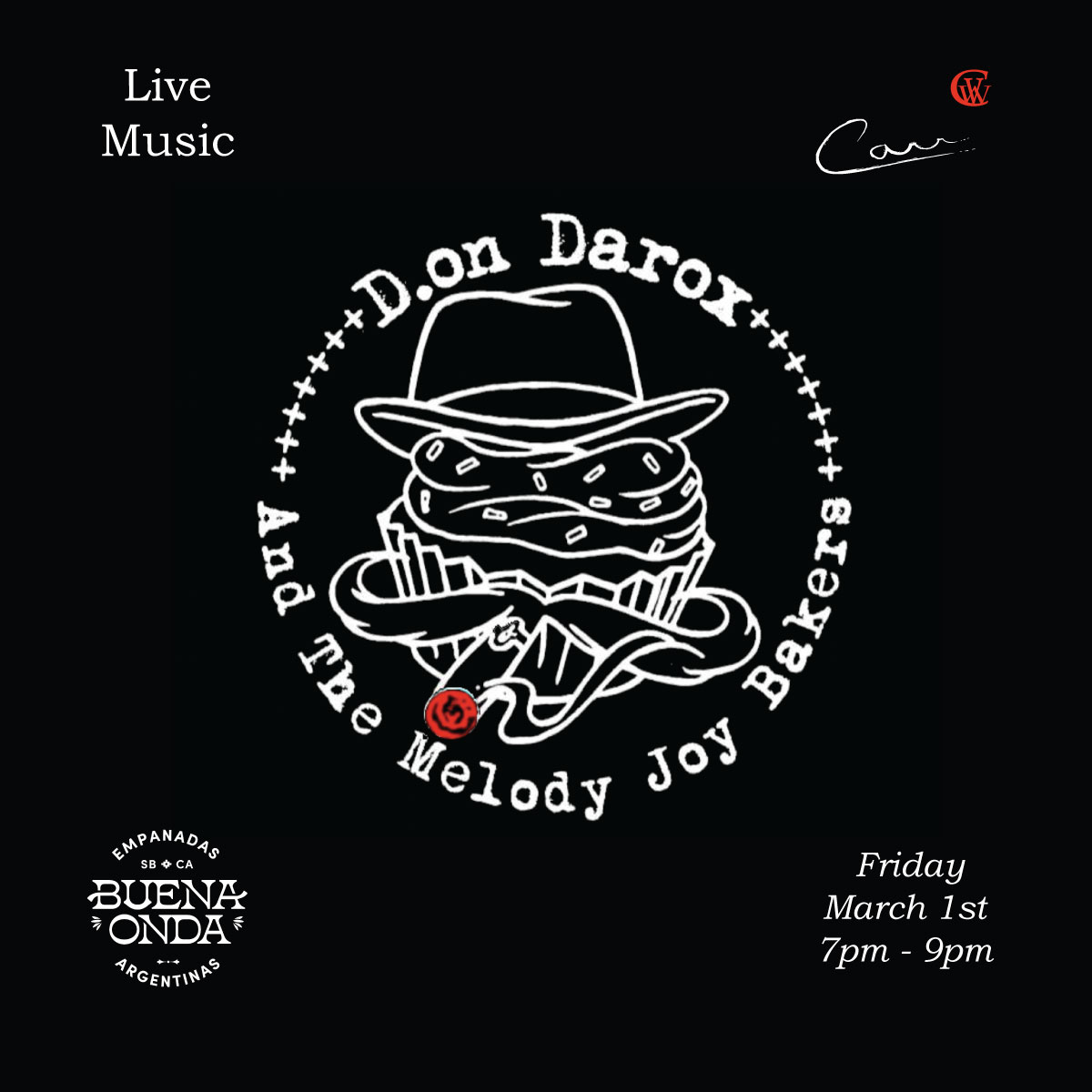 Live Music at Carr Winery with D.on Darox & the Melody Joy Bakers
