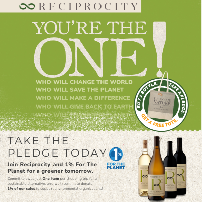 Reciprocity ‘You’re The One’ Sustainability Pledge