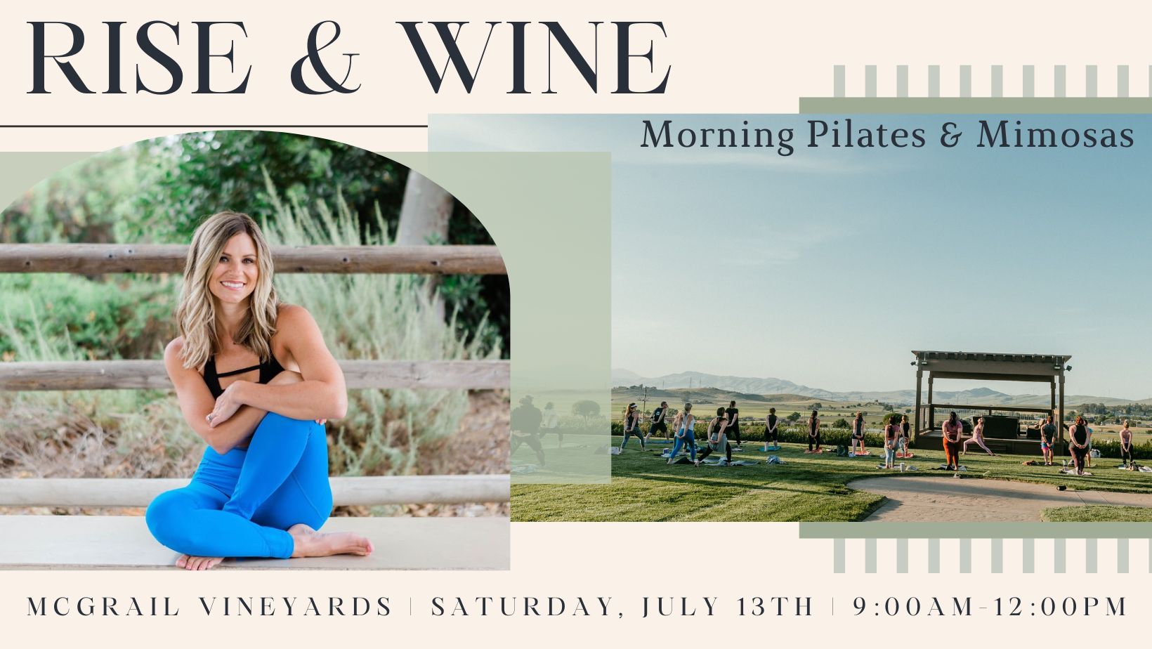 Rise and Wine | Morning Pilates and Mimosas
