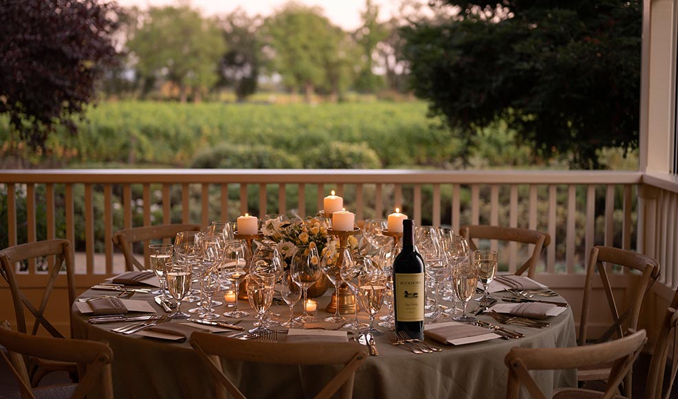 Duckhorn Estate Dinner at Duckhorn Vineyards