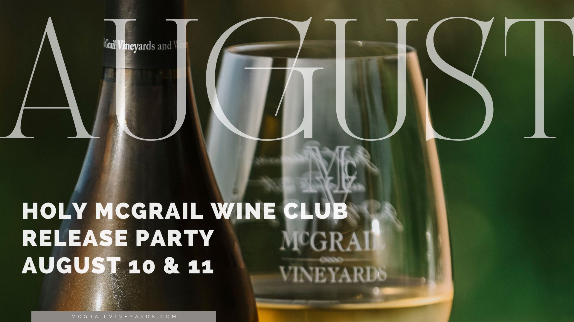 Holy McGrail Quarterly Wine Club Release Party