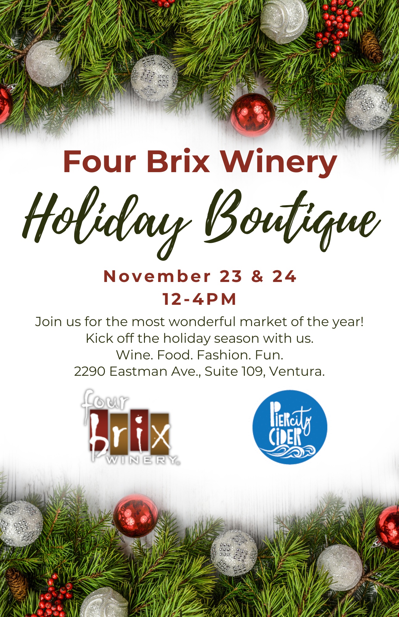 Holiday Sip & Shop Boutique