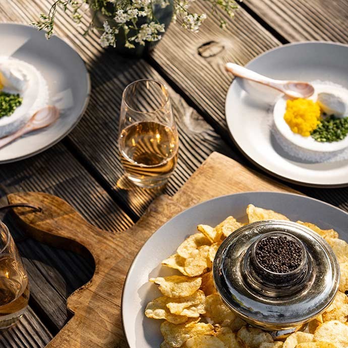 A Toast to Bubbles and Caviar at Goldeneye Winery