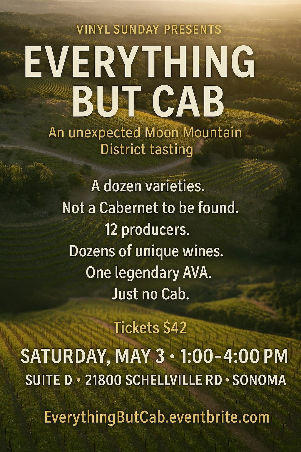 Everything But Cab: A Moon Mountain District Tasting