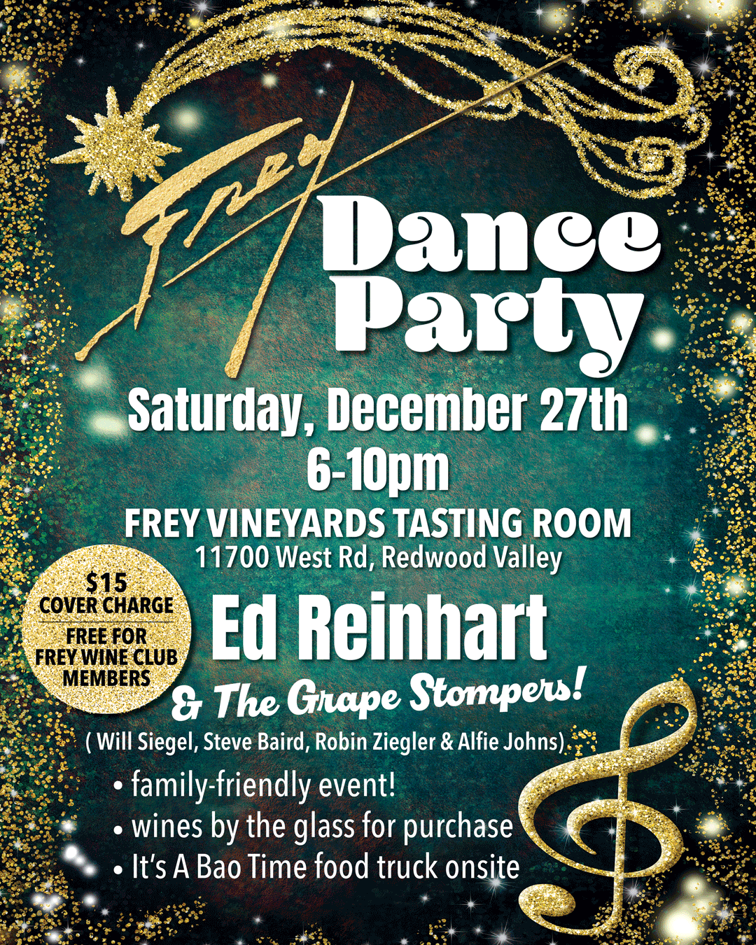 Frey Dance Party! Ed Reinhart & The Grape Stompers