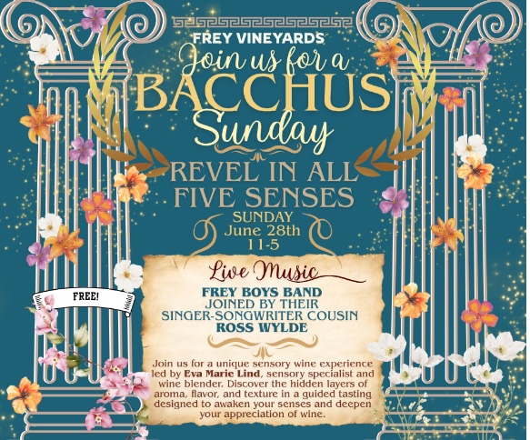 Bacchus Sunday at Frey Vineyards