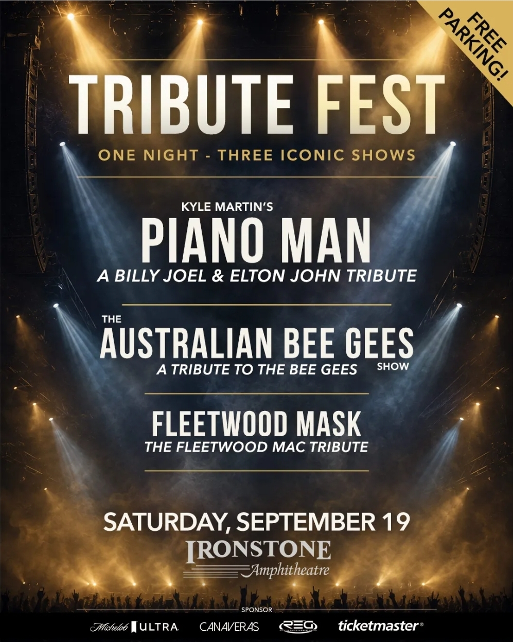 Tribute Fest: Music From Four Legendary Artists at Ironstone Amphitheater